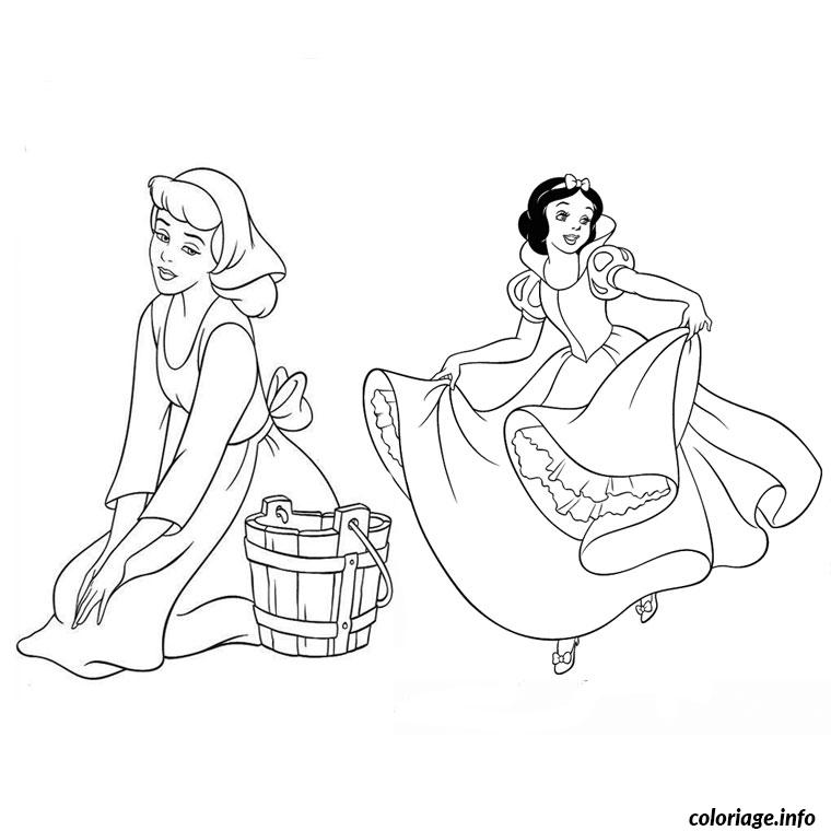 Coloriage Cendrillon A Imprimer Gratuit