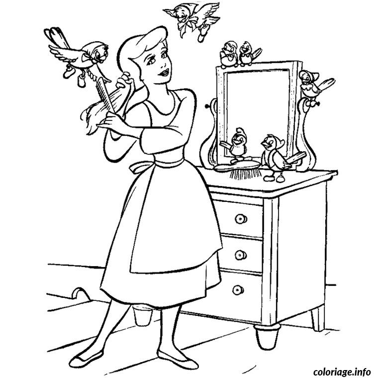 Coloriage Cendrillon A Imprimer Gratuit