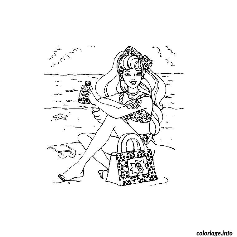 coloriage fr Coloriage A Imprimer Barbie A La Plage