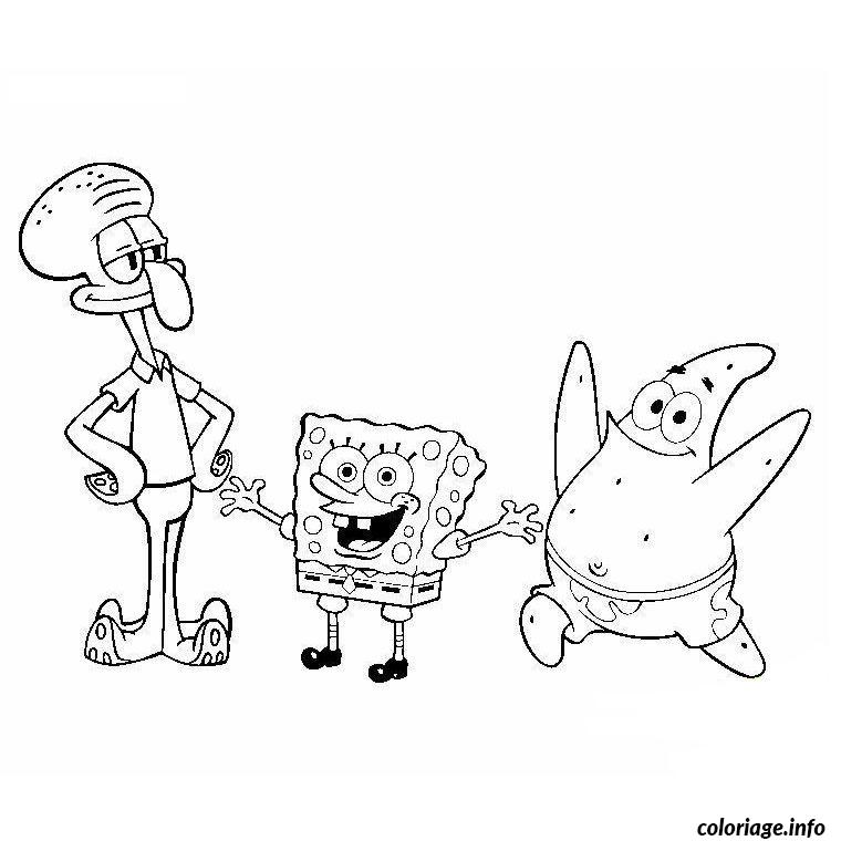 Coloriage Bob L Eponge Et Ses Amis