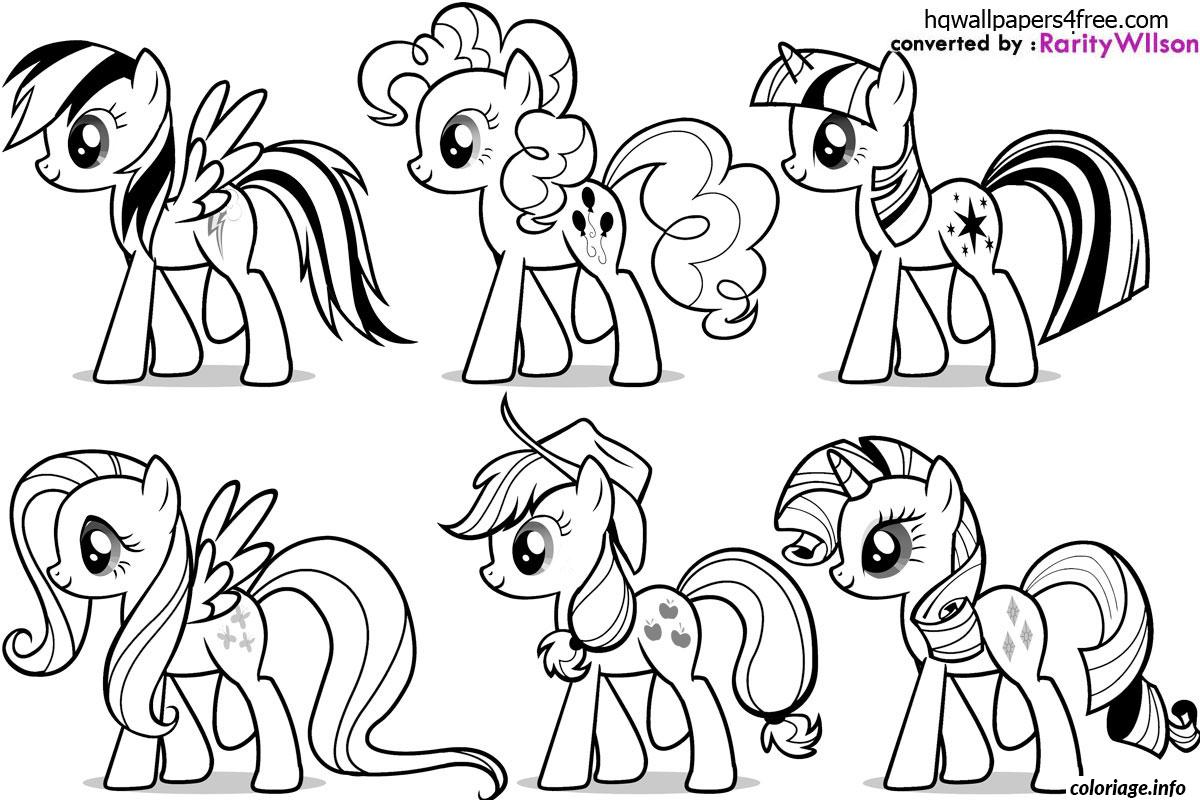 Coloriage my little poney 6