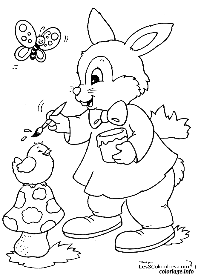 Coloriage Gratuit Oeuf De Paques