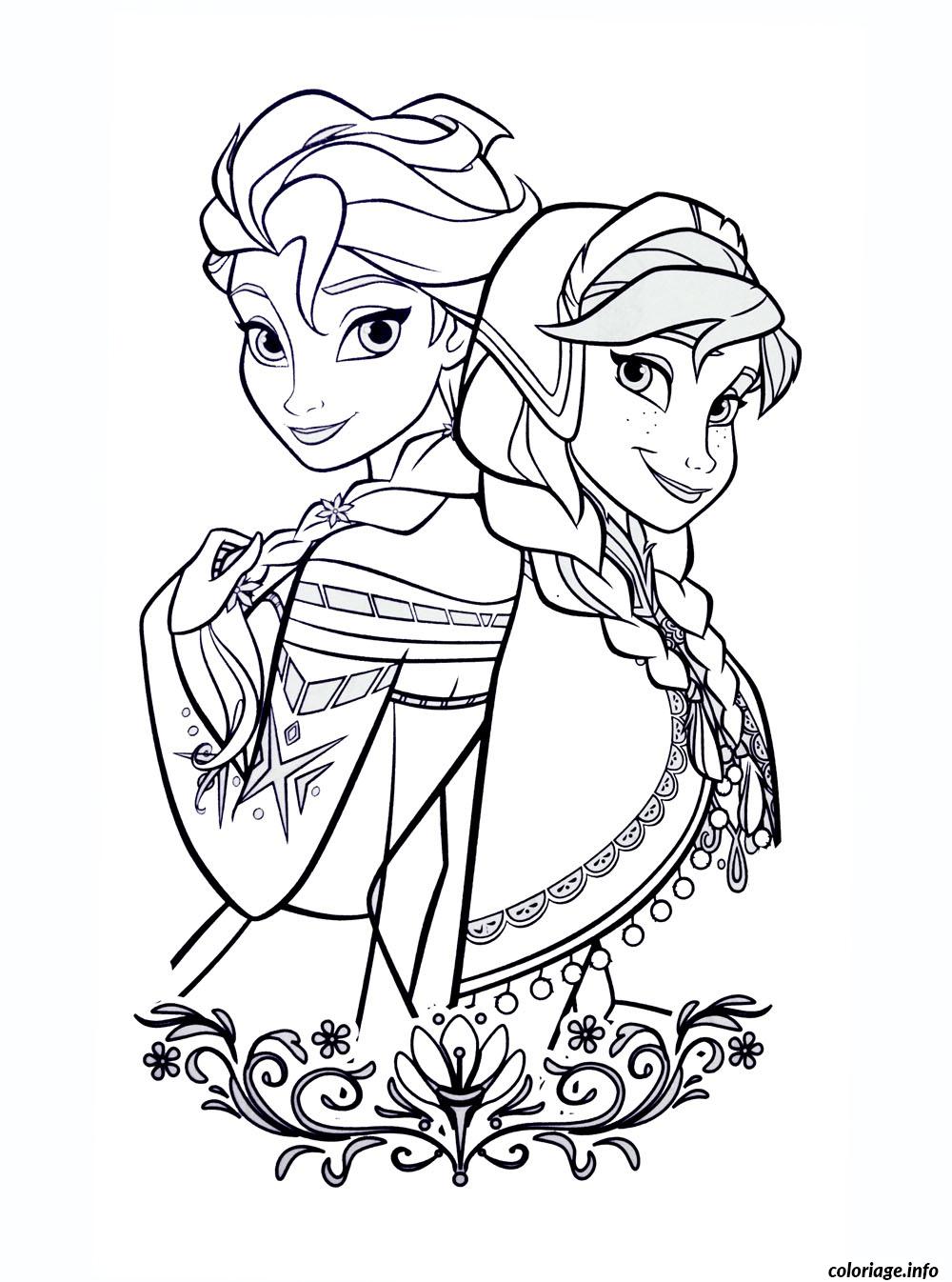 Coloriage La Reine Des Neiges Disney