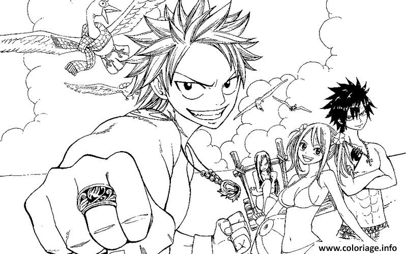 fairy tail coloring pages anime couples - photo #48