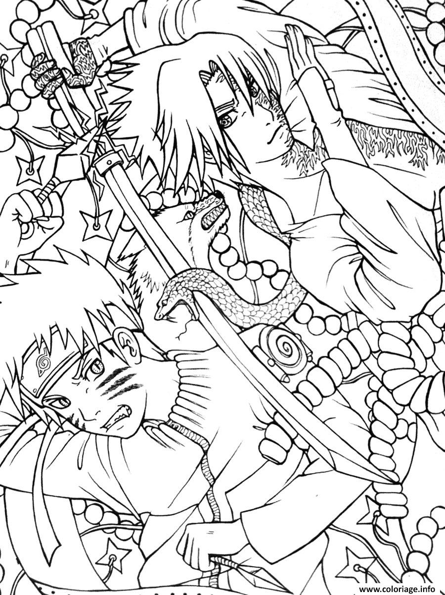 Coloriage Manga Naruto 46 Dessin   Imprimer