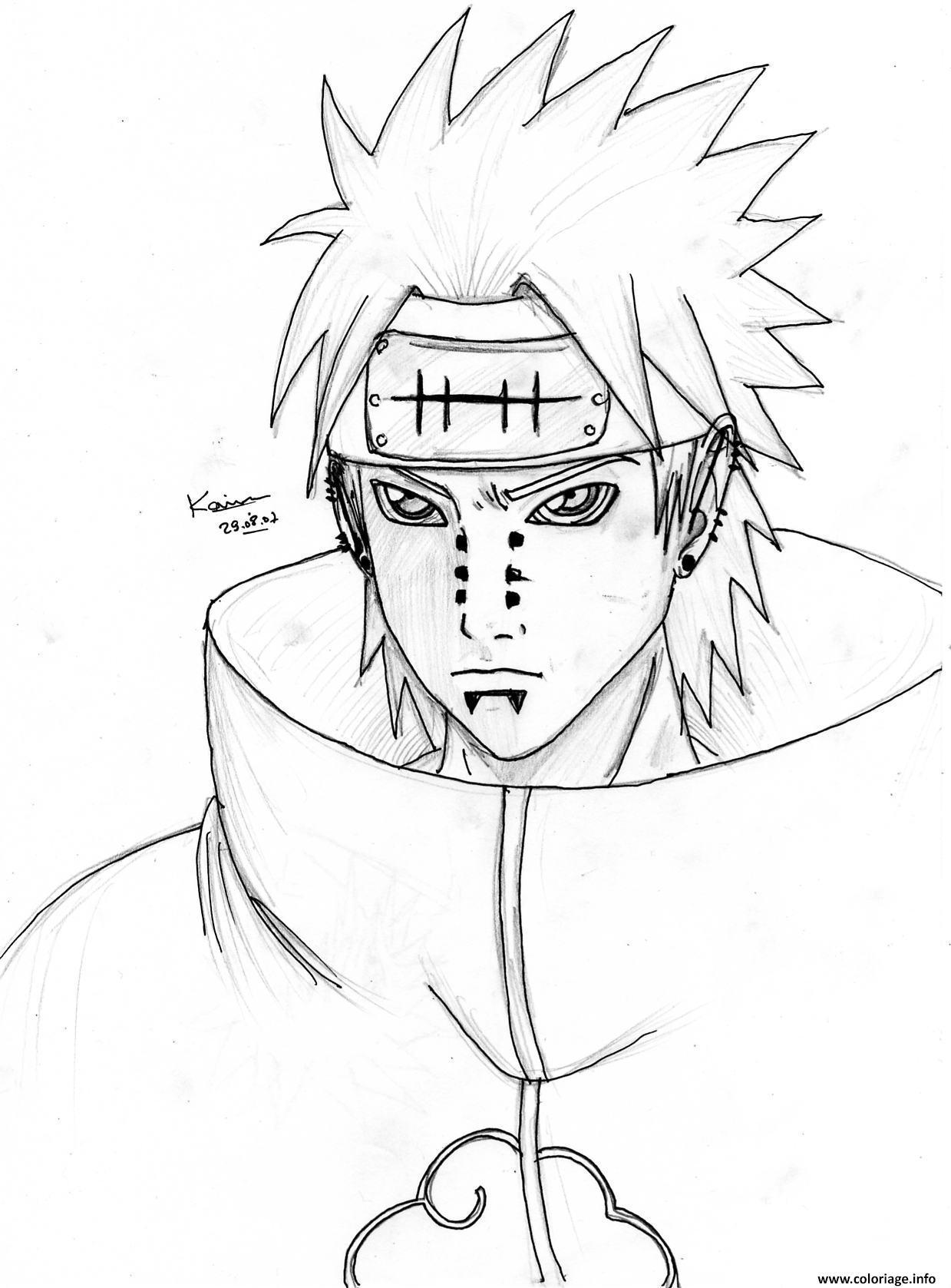 Coloriage Manga Naruto 120 dessin
