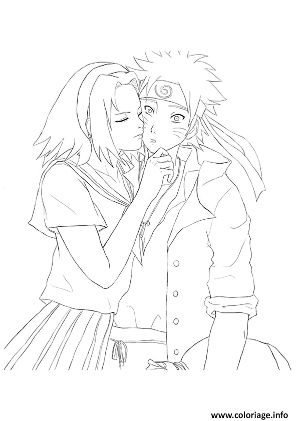 Coloriage De Personnage De Manga A Imprimer