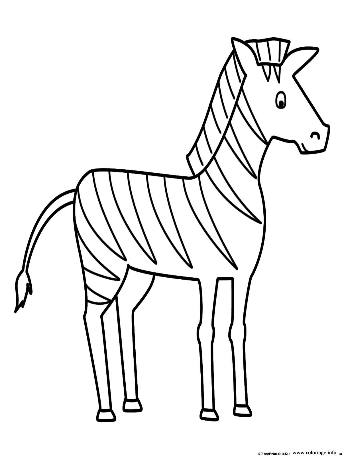 Coloriage A Imprimer Zebre