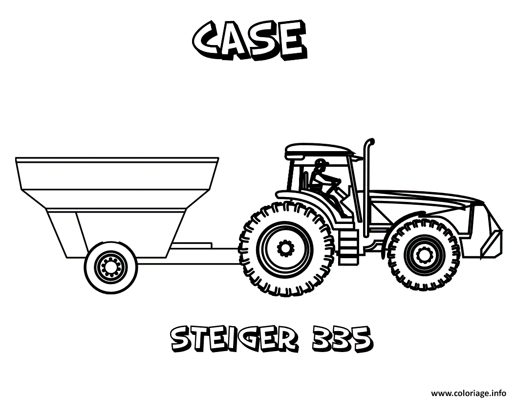 Coloriage tracteur 68