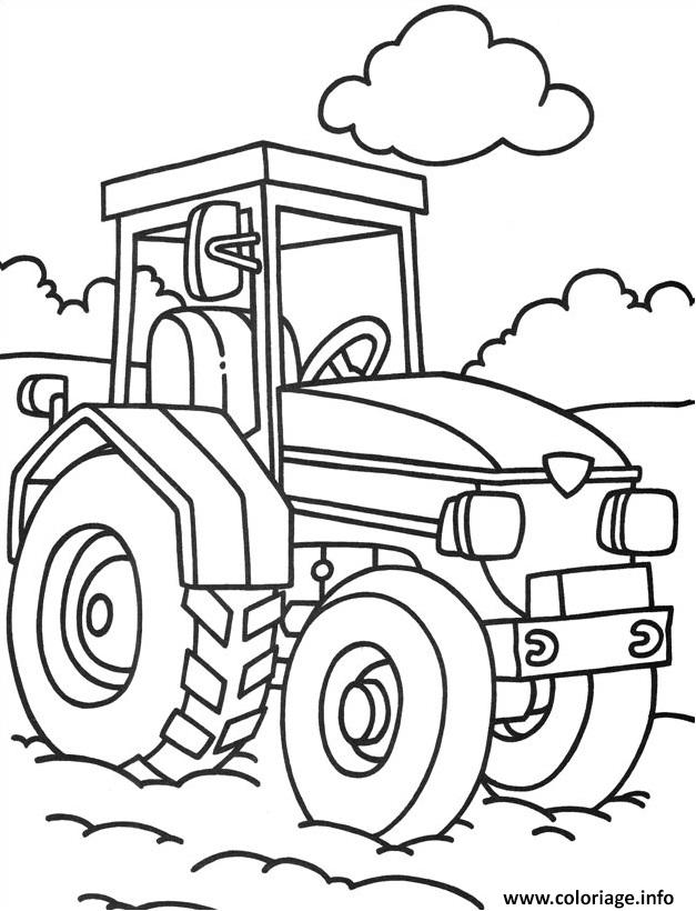 Coloriage A Imprimer Gratuit Tracteur