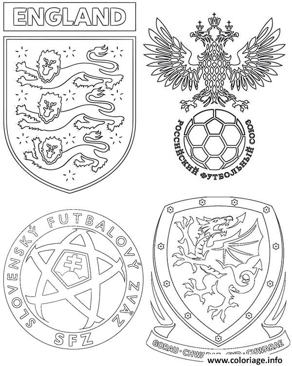 Coloriage Euro 2016 France Football Angleterre Russie Slovaquie Pays De Galles Jecolorie Com