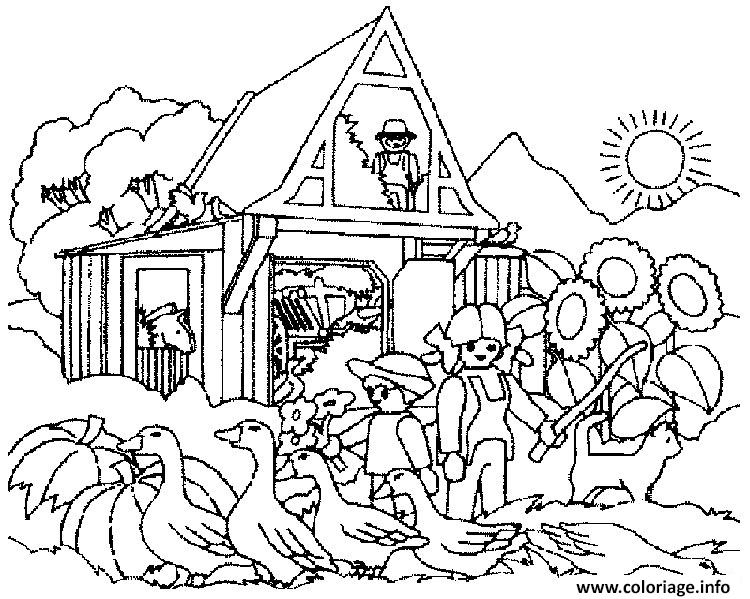Coloriage A Imprimer La Ferme