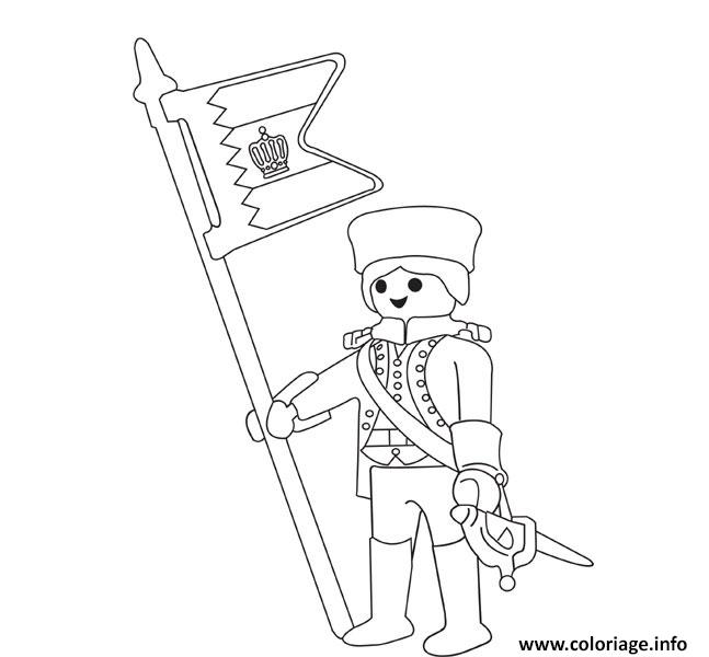 Coloriage Playmobil Soldat Jecolorie Com