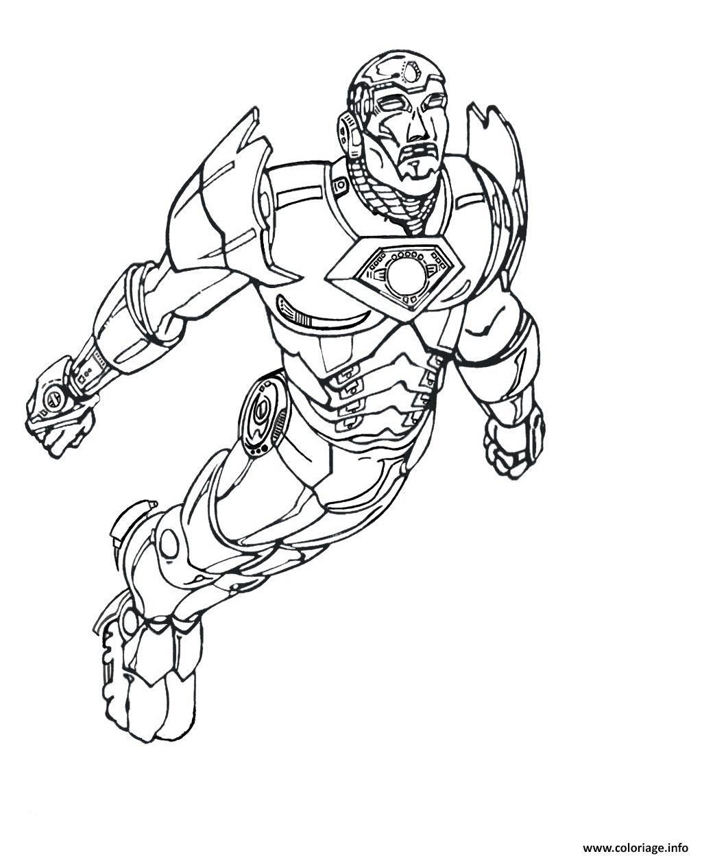 Coloriage iron man 6  JeColorie.com