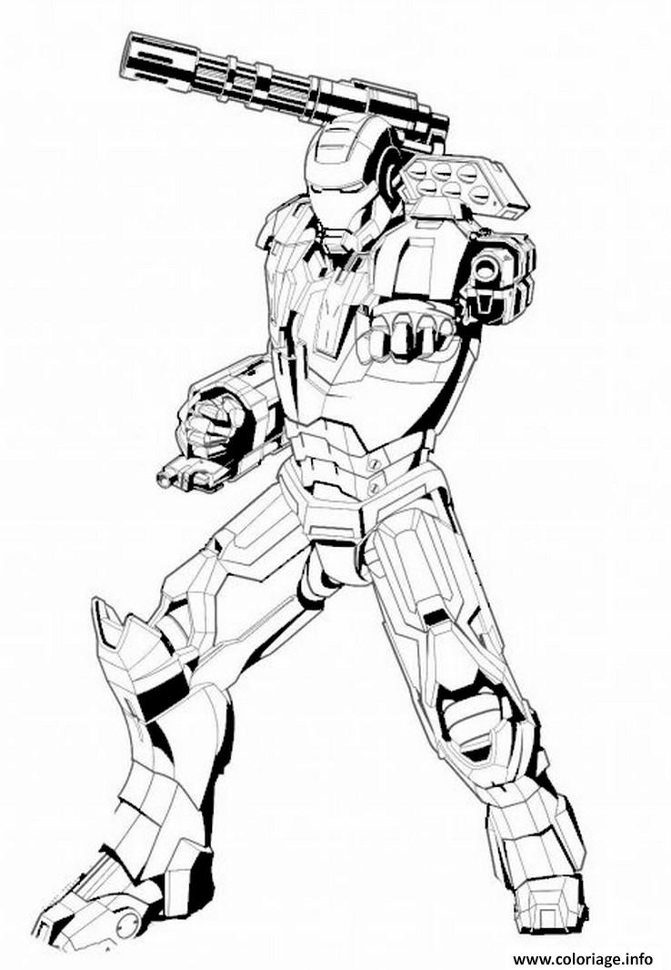 Coloriage iron man 71  JeColorie.com