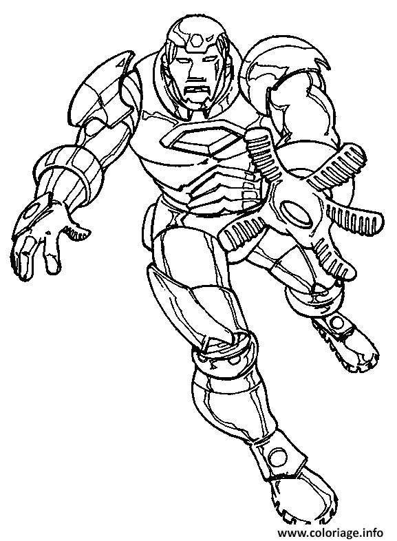 Coloriage D Iron Man