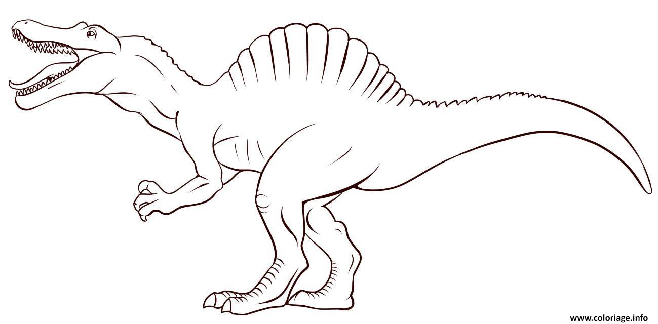Dessin dinosaure enfant simple de jurassic park Coloriage Gratuit   Imprimer