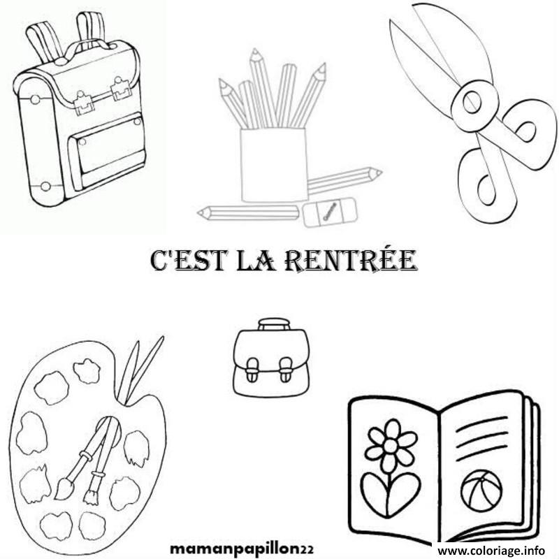 Coloriage La Rentree Maternelle