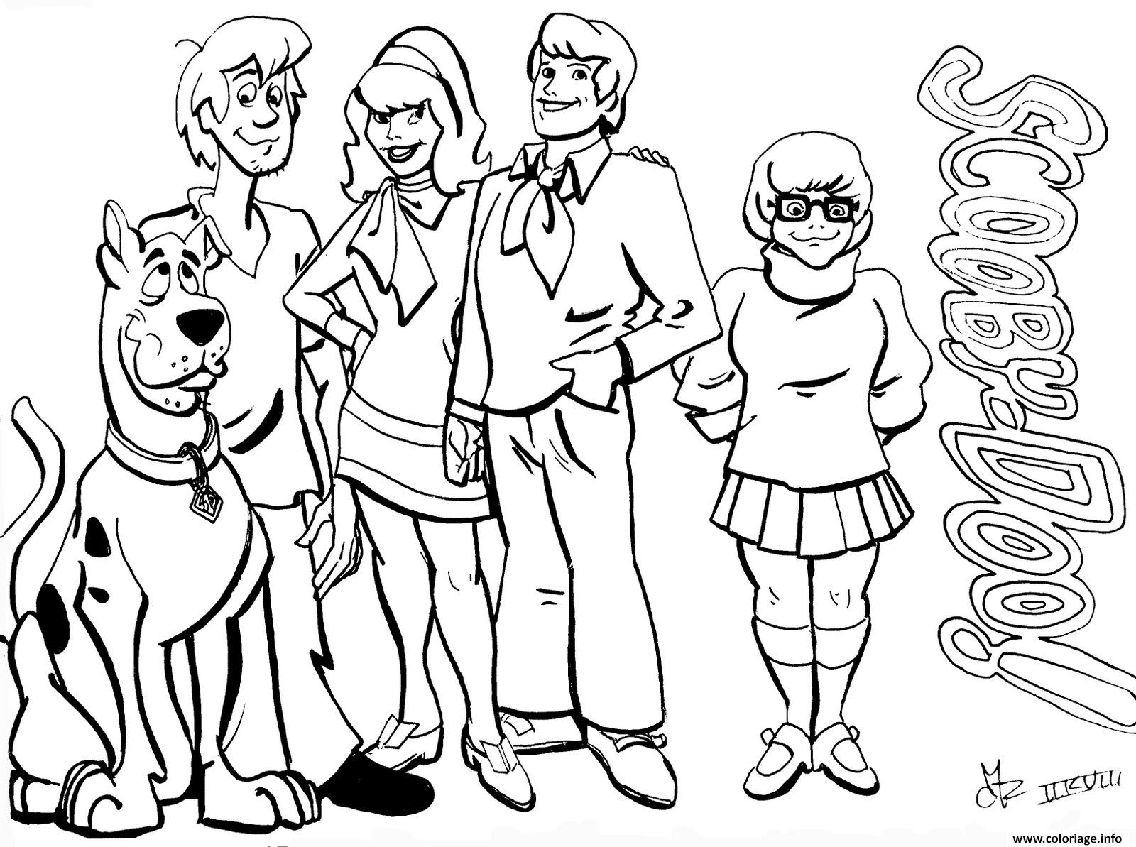 Coloriage De Scooby Doo Et Ses Amis