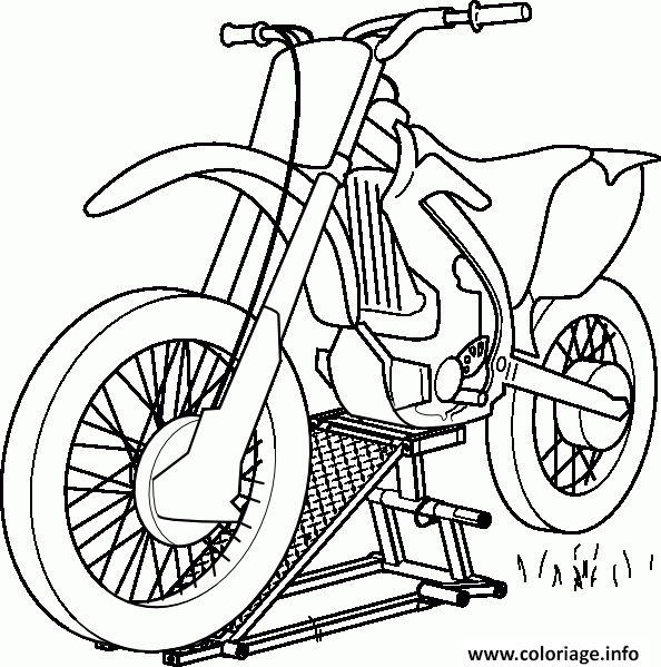 Coloriage Motocross 50 dessin