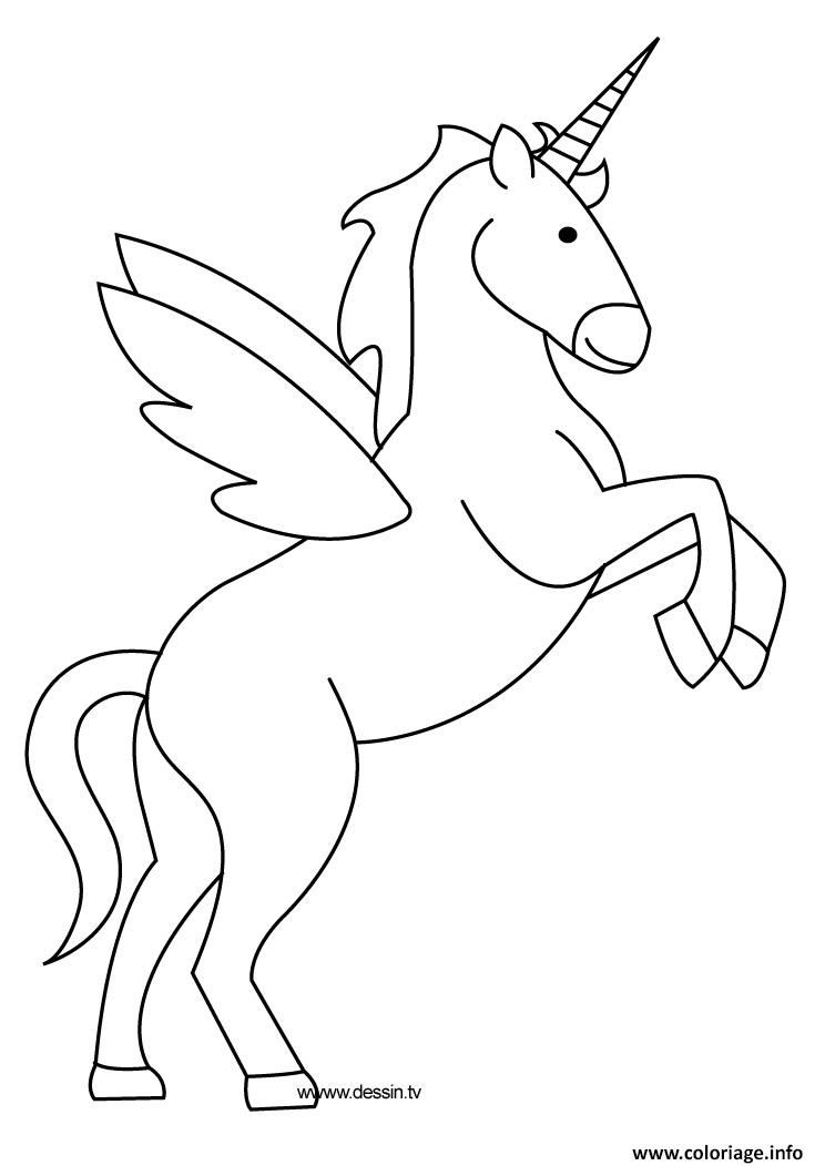 Coloriage Licorne Kawaii 20 Dessin