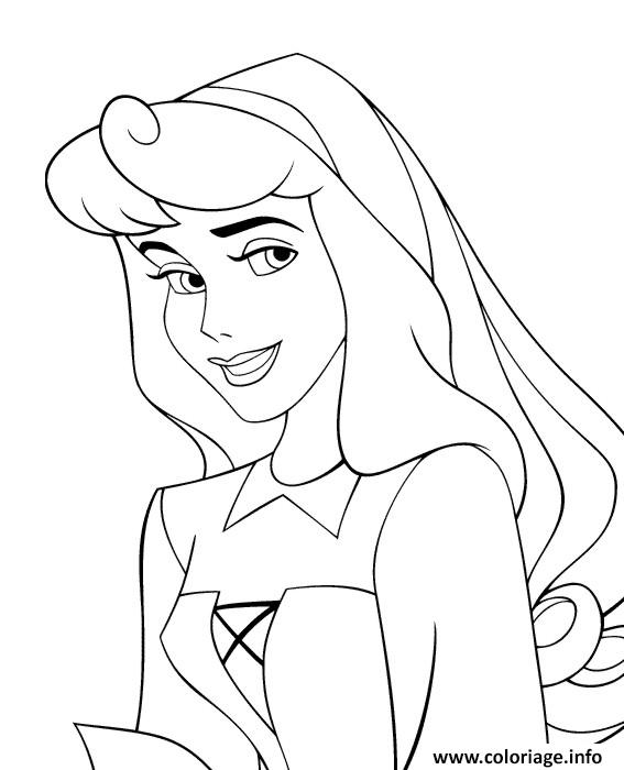 Princesse Aurore Coloriage A Imprimer