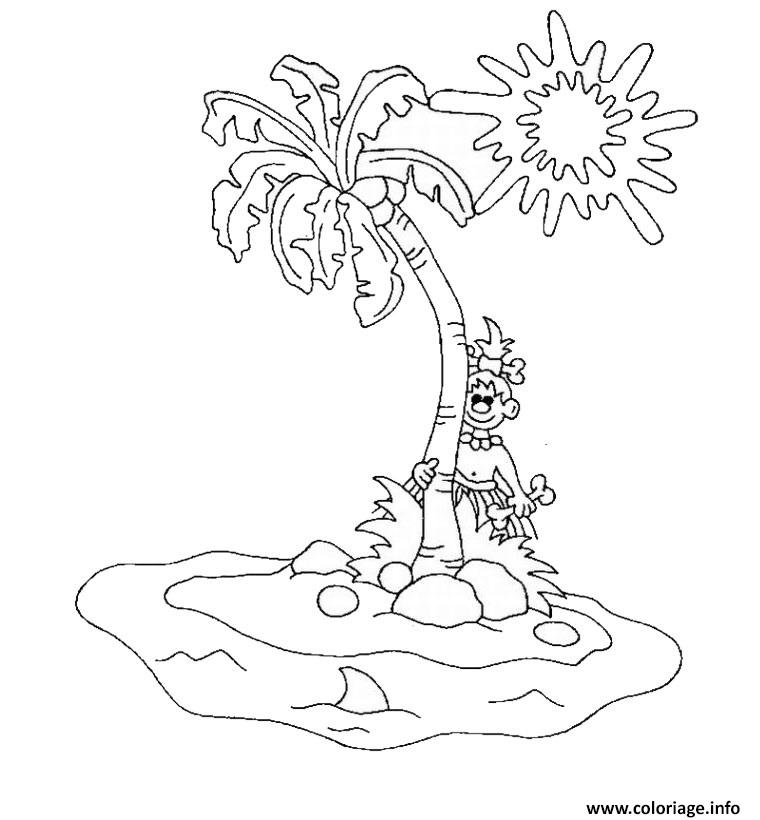 Coloriage D Une Plage