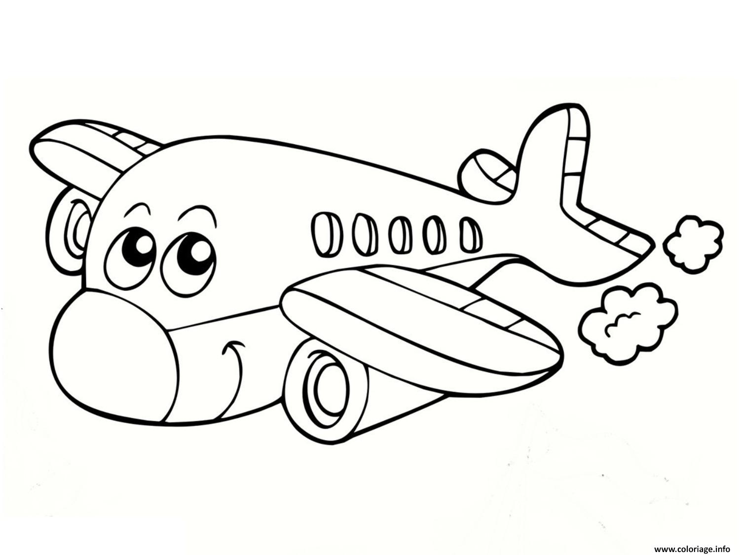 Coloriage Avion 14 dessin