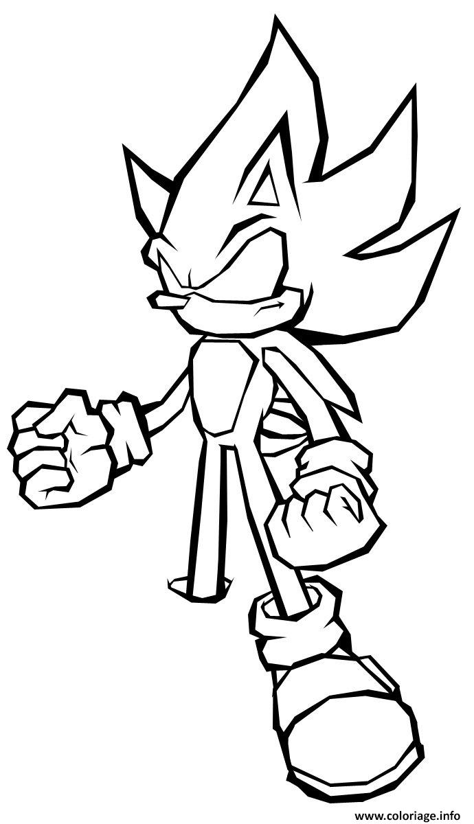 Coloriage A Imprimer De Sonic