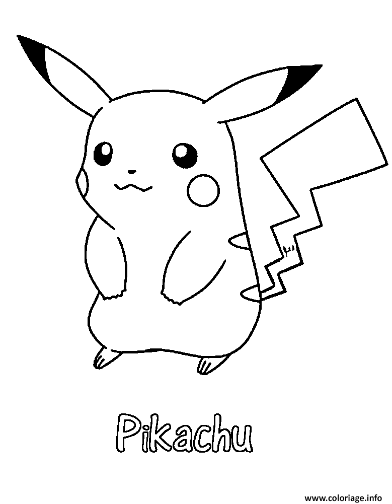 Coloriage Pikachu 31 Jecolorie Com