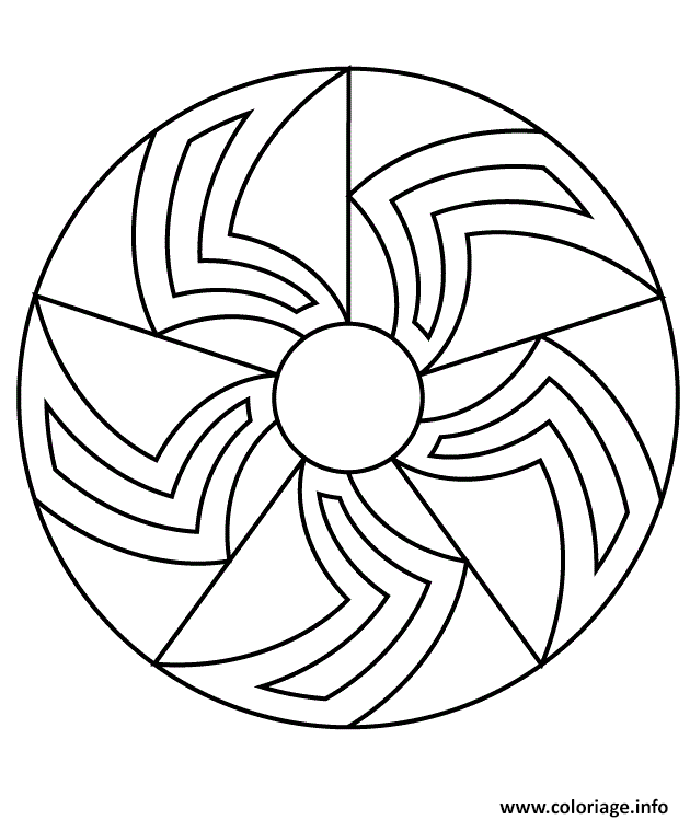 Coloriage Mandala A Imprimer Gratuit Facile