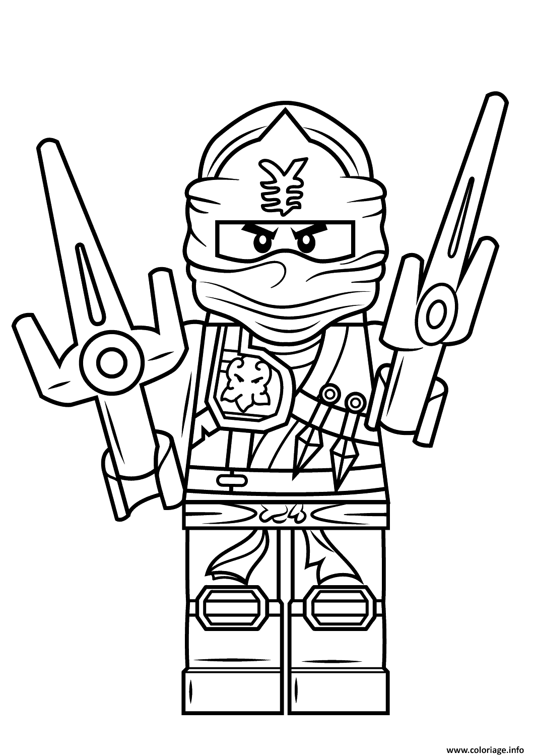 Coloriage Lego Ninjago Jay dessin