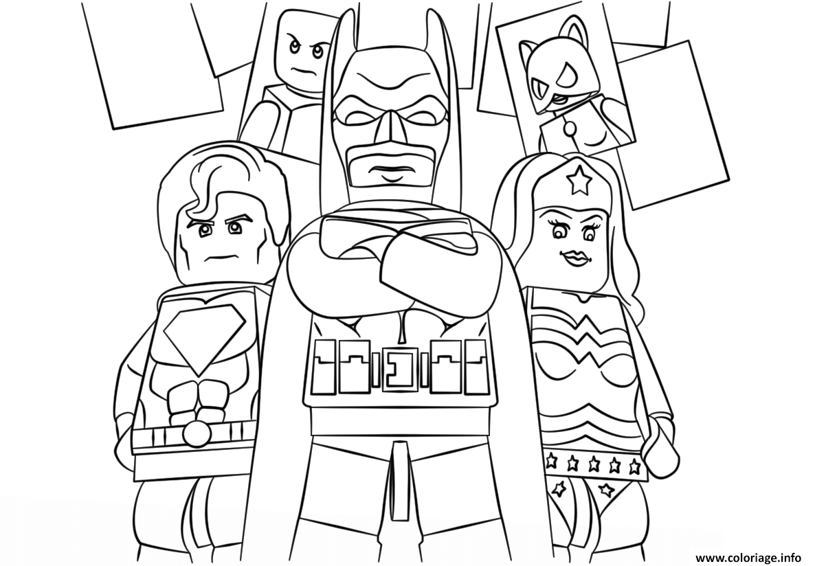 Coloriage Lego Super Heroes Batman dessin