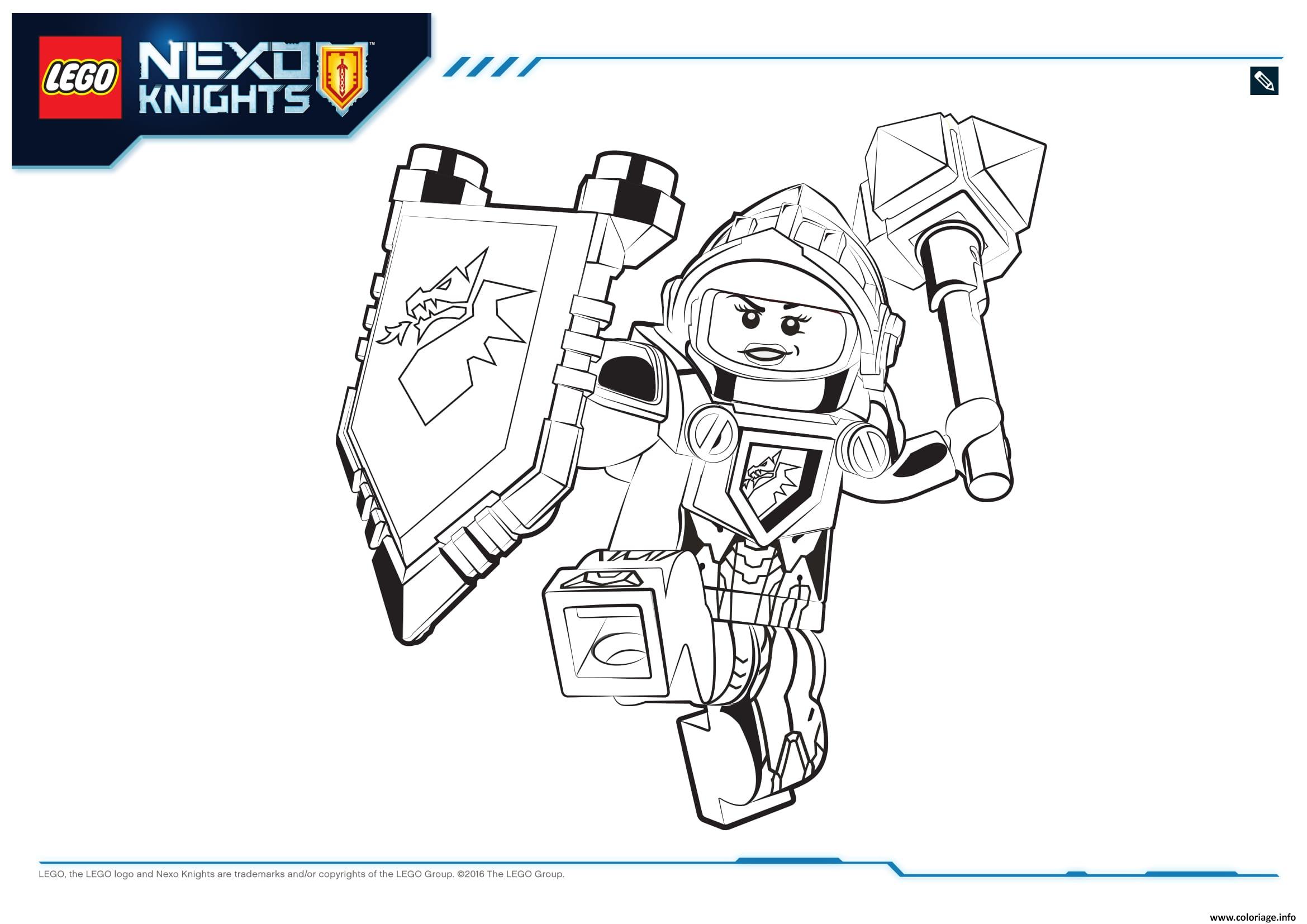 Coloriage Lego Nexo Knights Macy 1 Dessin   Imprimer