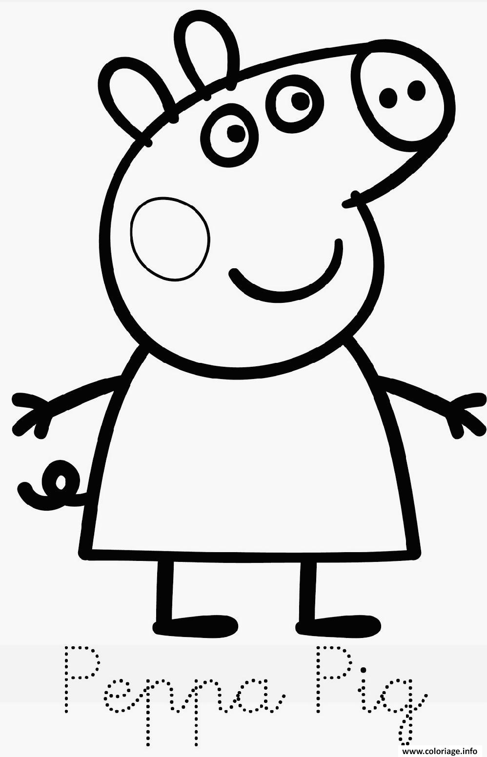 Coloriage Peppa Pig Imprimer Gratuit