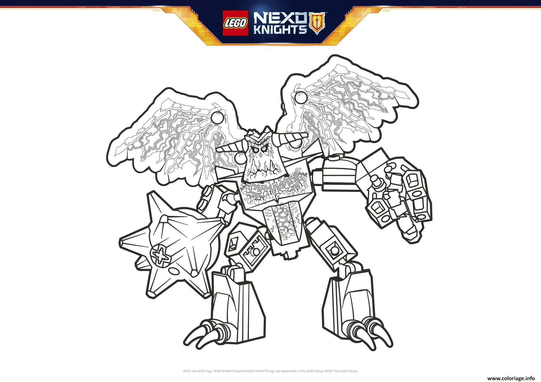 Coloriage Lego Nexo Knights Grimroc dessin