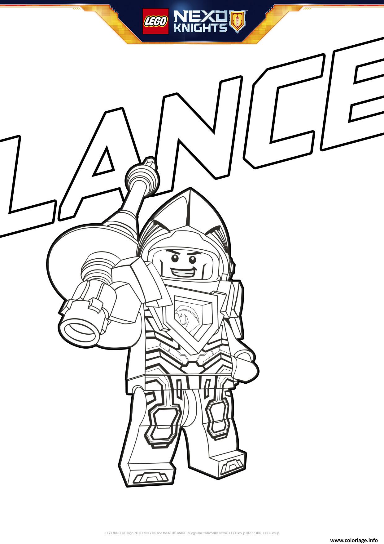 Coloriage Lego Nexo Knights Lance Dessin   Imprimer