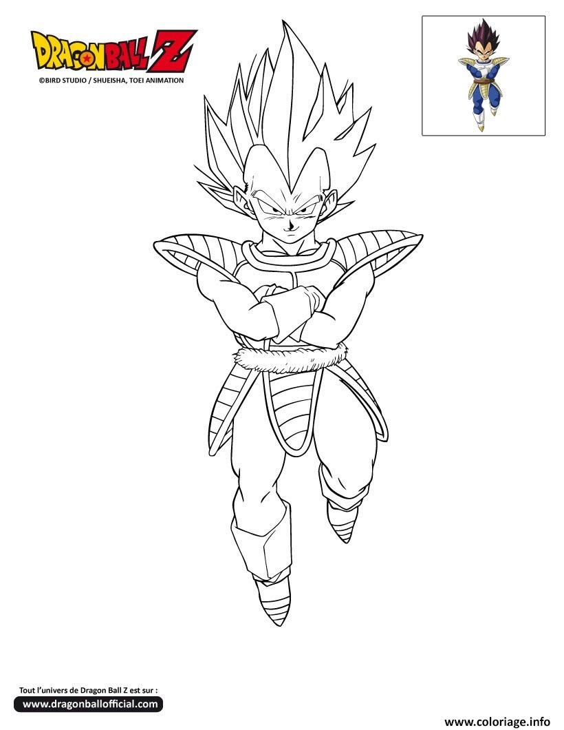 Dragon Ball Z Coloriage Vegeta