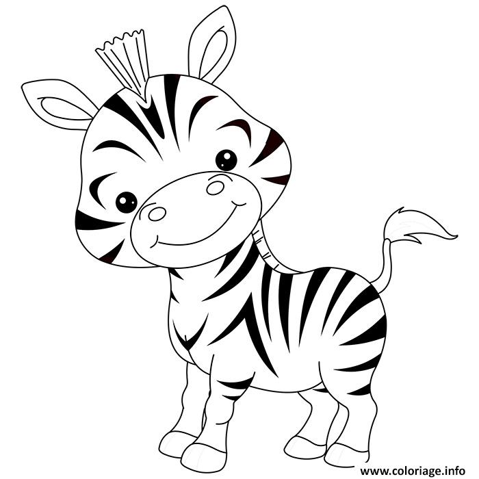 Coloriage animaux mignon de bebe zebre rigolo Dessin à Imprimer Dessin animaux mignon de bebe zebre rigolo Coloriage Gratuit à Imprimer