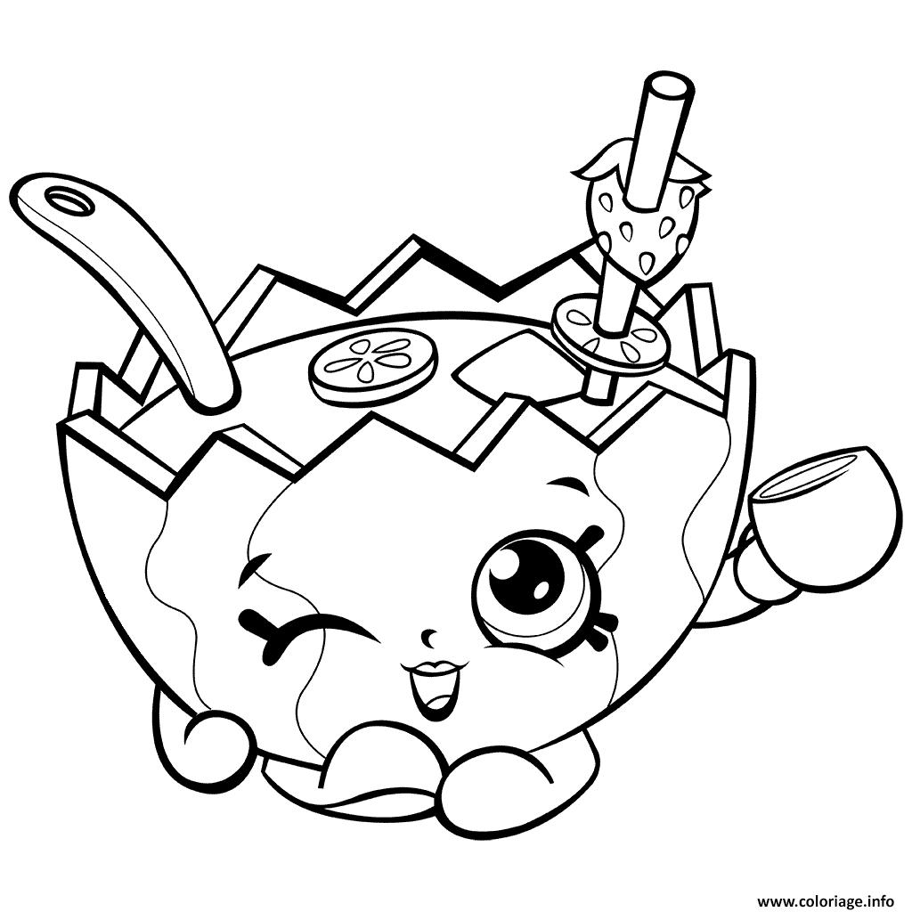 saison 7 mallory watermelon punch shopkins saison 2017 coloriage