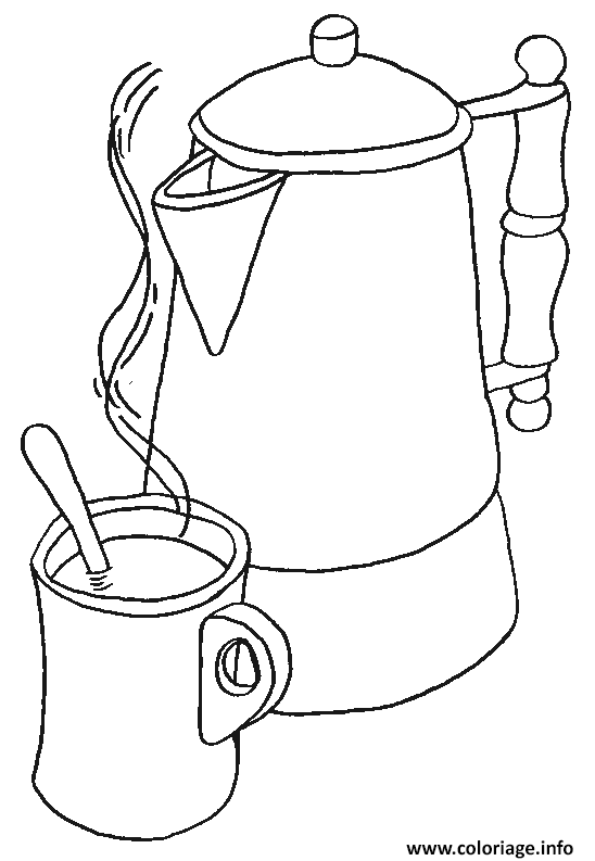 Coloriage Tasse A Cafe