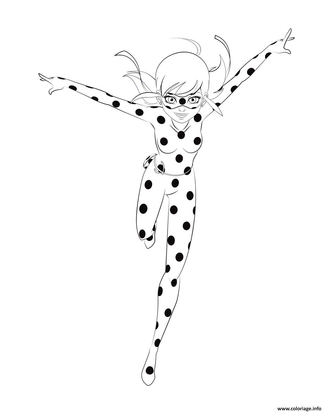 Coloriage Ladybug Entrain De Courir Dessin   Imprimer