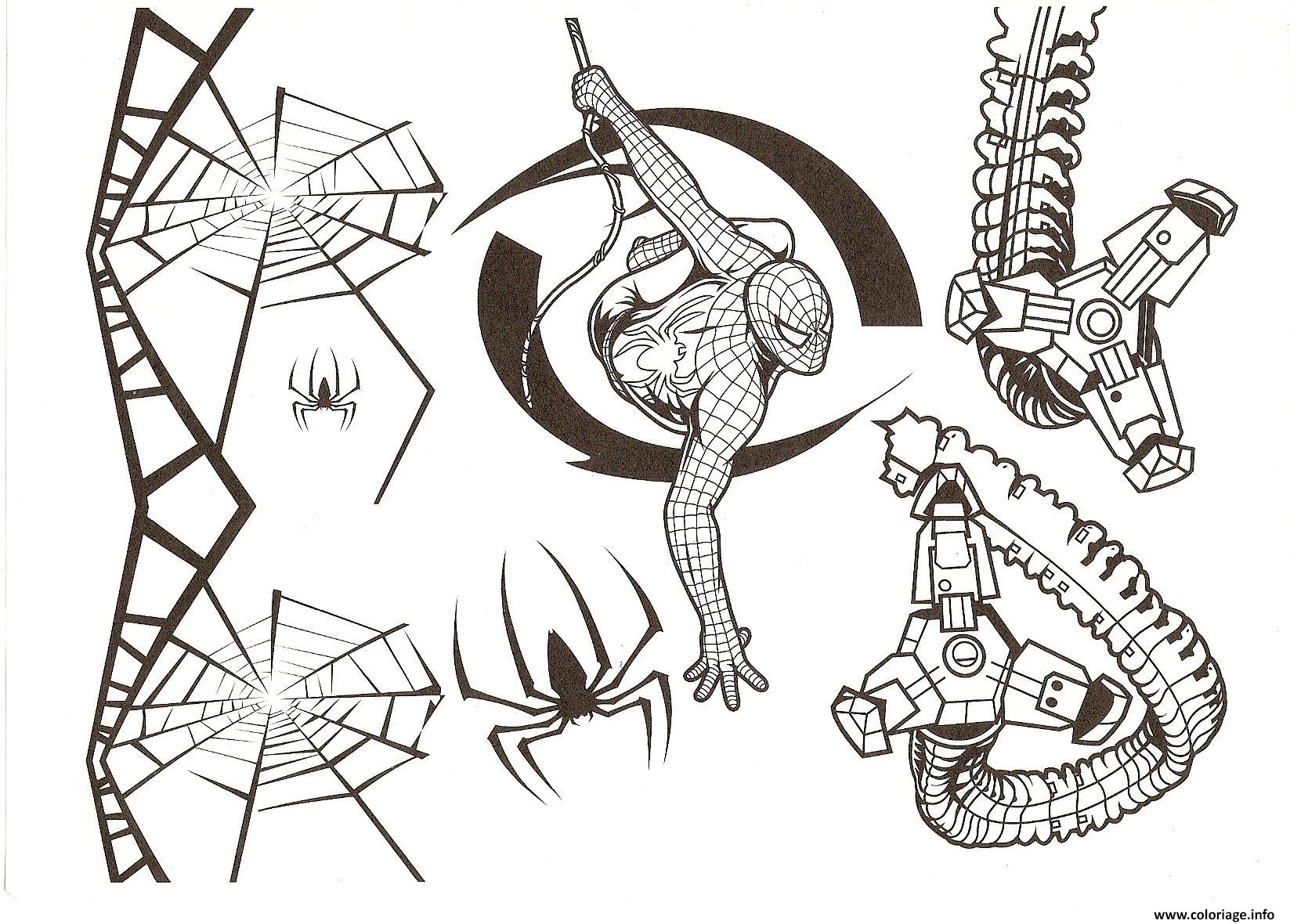 Coloriage Spiderman A Imprimer Gratuitement