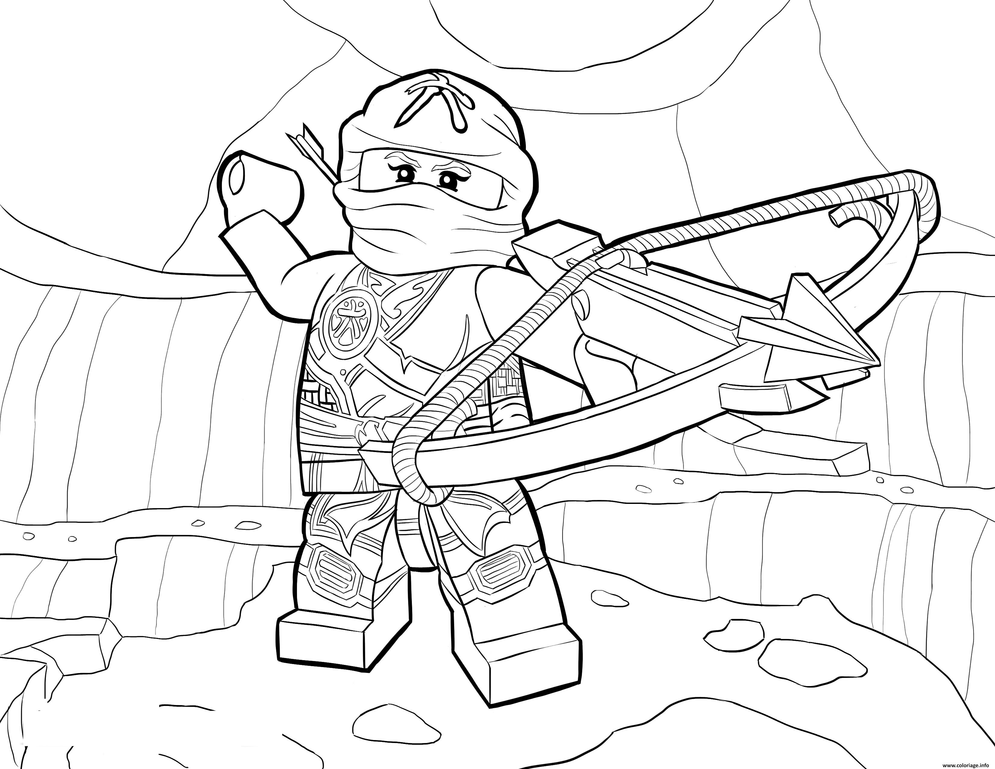 Coloriage LEGO Ninjago Skylor in Zukin Gi