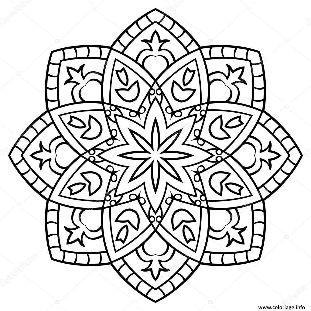 10 Coloriage Mandala Facile A Imprimer  Des Milliers de Coloriage