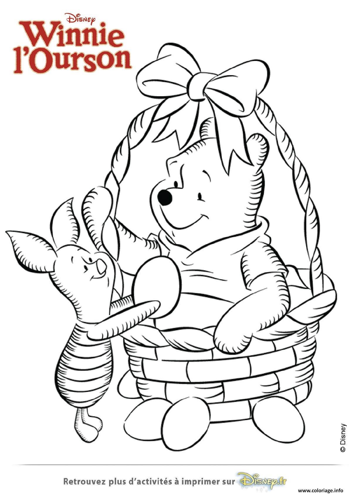 Coloriage A Imprimer Winnie L Ourson Bebe