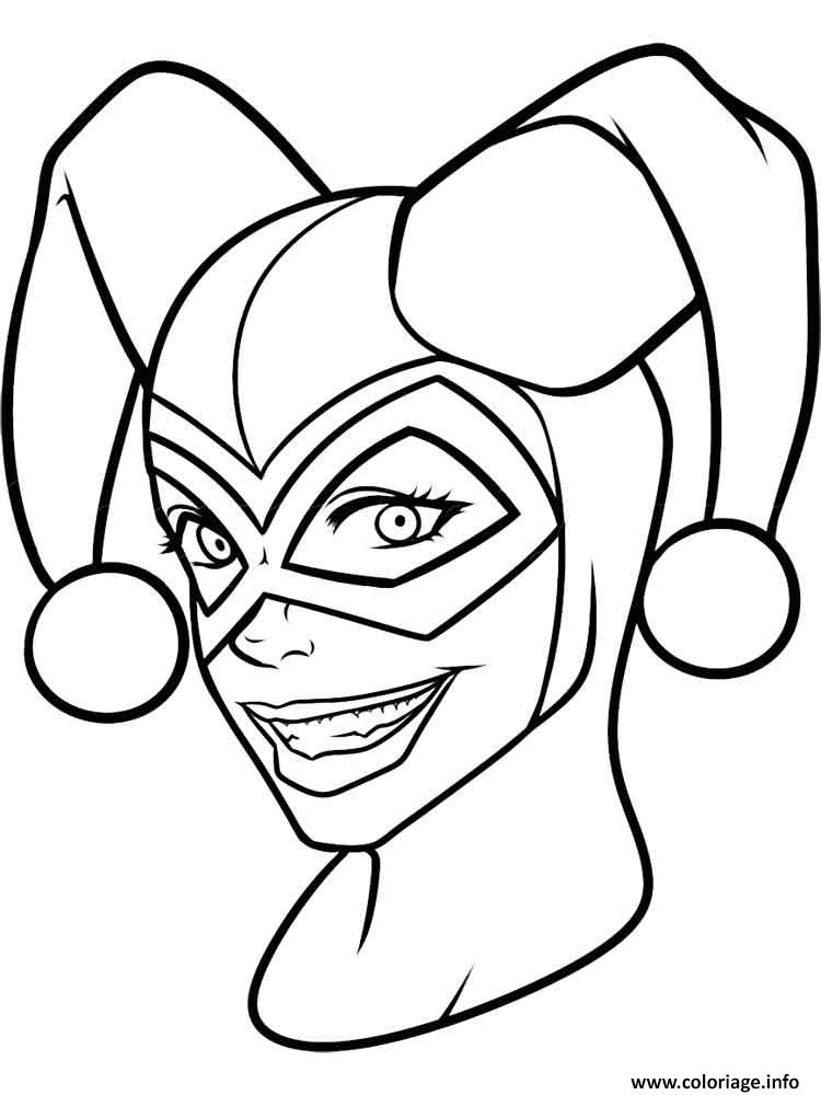 Coloriage De Harley Quinn A Imprimer