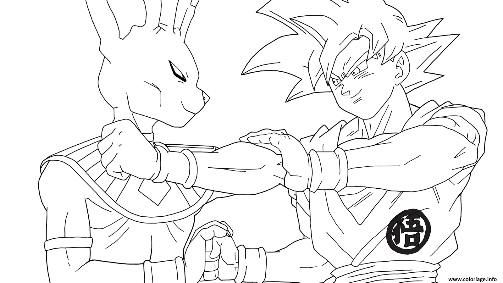 Coloriage Goku Super Sayen
