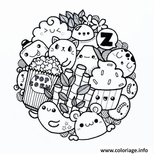 Coloriage cute a imprimer  Galliardness