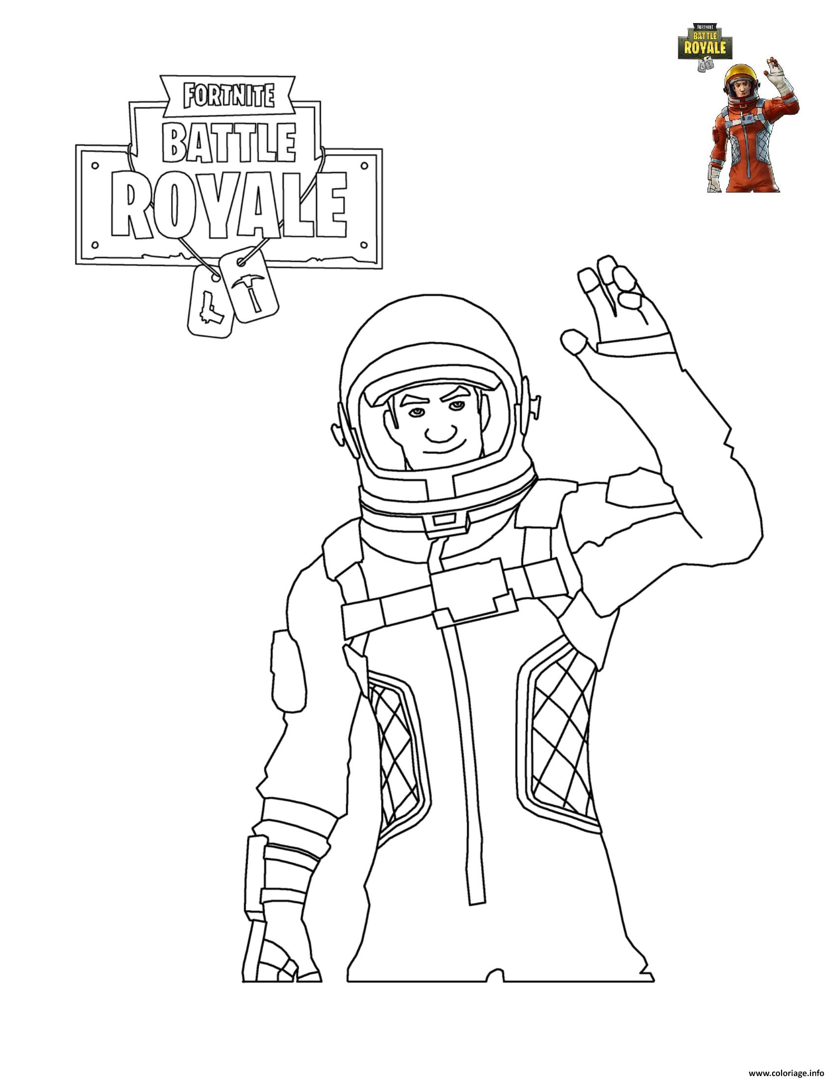 Coloriage Fortnite Battle Royale Personnage 5 dessin